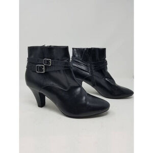 Croft‎ & Barrow Ankle Boots Booties Black Zip 8 M